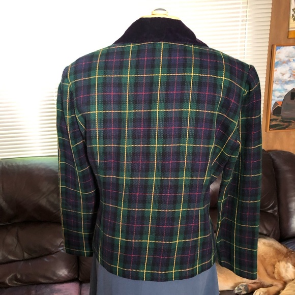 John Roberts Vintage Plaid Blazer - Picture 8 of 13